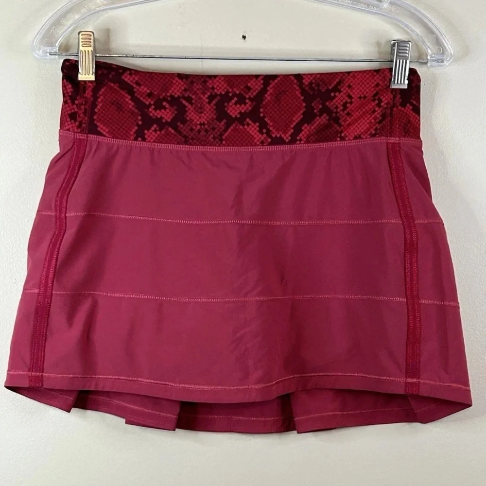 Lululemon Cranberry Pace Rival Skirt 4 Regular